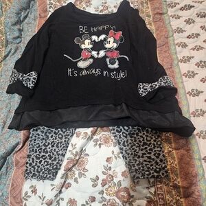 Black Disney Mickey and Minnie Outfit
